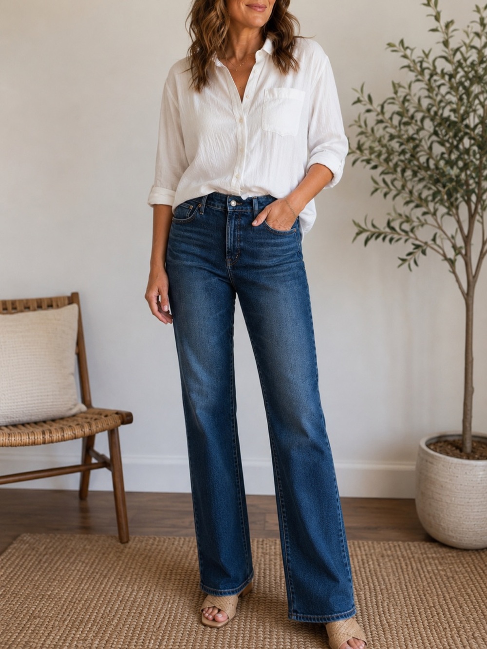 Madewell Women's Curvy Line Straight Jean